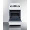 Summit Appliance Div. Summit-White Gas Range, Slim 20"W, Electronic Ignition WNM1107 - alternate 1